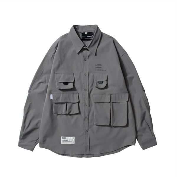 men's casual shirts multi-pocket long sleeved shirt mens autumn lapel safari style loose solid color cargo men, White;black
men's casual shirts multi-pocket long sleeved shirt mens autumn lapel safari style loose solid color cargo men, White;black