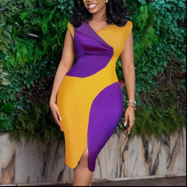 women bodycon dress yellow purple patchwork short sleeve office lady slim femme vestido modest african large size summer fashion, Black;gray
women bodycon dress yellow purple patchwork short sleeve office lady slim femme vestido modest african large size summer fashion, Black;gray