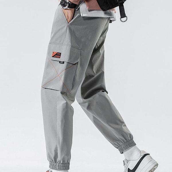 men's pants 2021 hip hop joggers men cargo solid color streetwear casual pockets track male fashion ribbons harem trousers, Black
men's pants 2021 hip hop joggers men cargo solid color streetwear casual pockets track male fashion ribbons harem trousers, Black