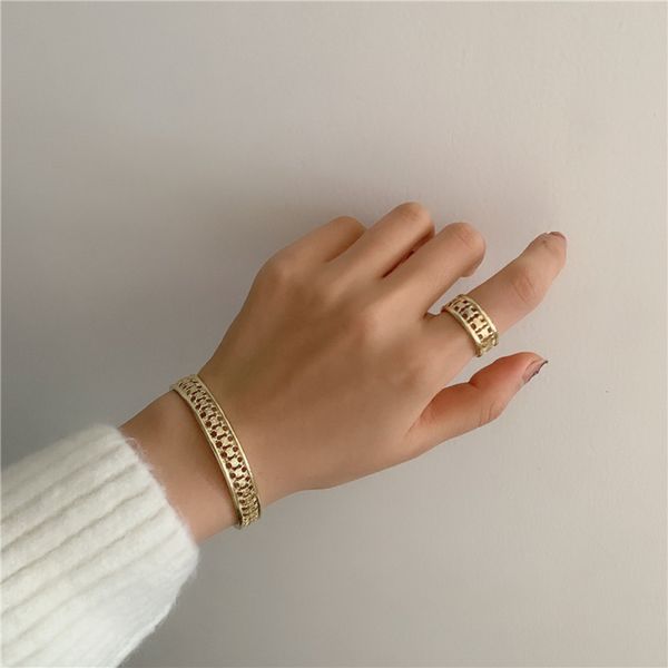 hbp fashion french celli metal double-layer open bracelet ring simple temperament cool wind brass earrings accessories girl, Silver
hbp fashion french celli metal double-layer open bracelet ring simple temperament cool wind brass earrings accessories girl, Silver