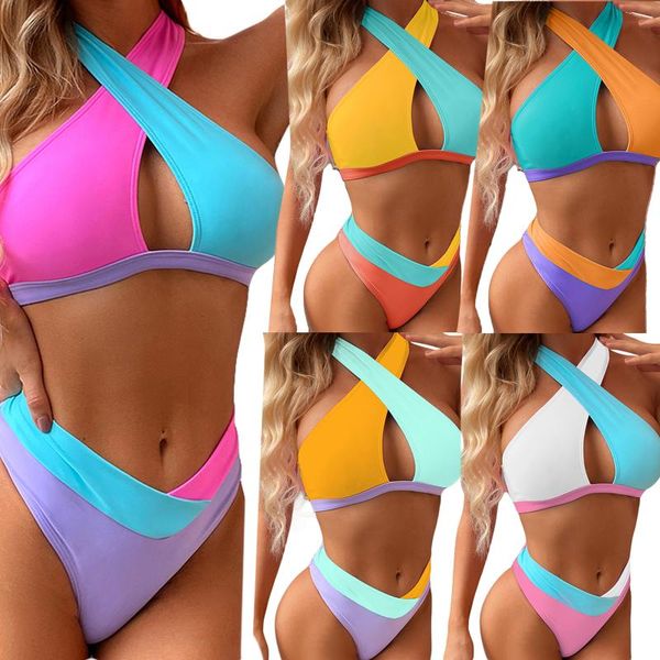 women's swimwear 2021 2 pieces set, female summer cross bikini with chest pad+ panties for adults, s//l, White;black
women's swimwear 2021 2 pieces set, female summer cross bikini with chest pad+ panties for adults, s//l, White;black