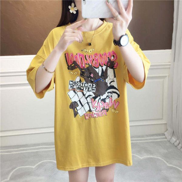 2021 korean version of the new summer short-sleeved ladies't-shirts were thin mid-length women's coating a1t6, White
2021 korean version of the new summer short-sleeved ladies't-shirts were thin mid-length women's coating a1t6, White