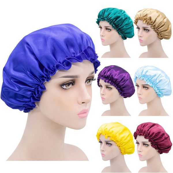 solid color satin elastic night hat beanie women girl hair care sleep caps bonnet fashion accessories, Blue;gray
solid color satin elastic night hat beanie women girl hair care sleep caps bonnet fashion accessories, Blue;gray