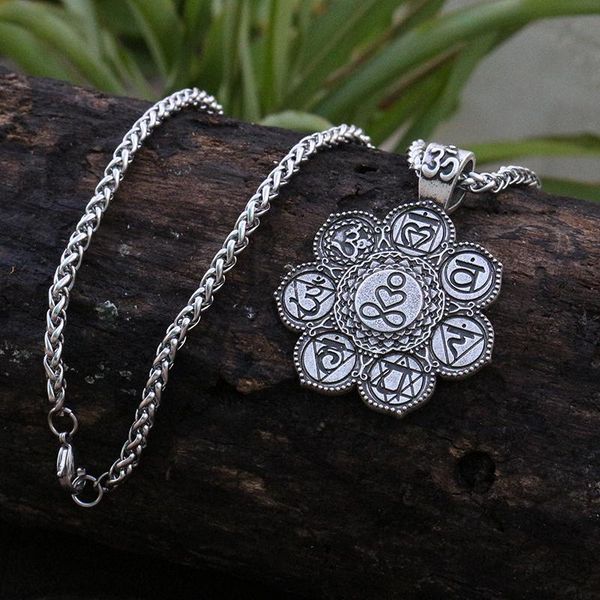 pendant necklaces 10pcs yoga 7 chakra charm buddhist charms jewelry lotus flower circle necklace meditation, om or mindfulness amulet, Silver
pendant necklaces 10pcs yoga 7 chakra charm buddhist charms jewelry lotus flower circle necklace meditation, om or mindfulness amulet, Silver