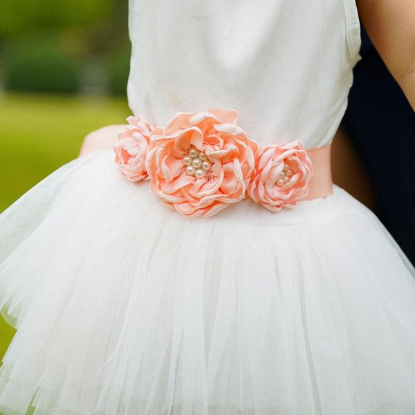 wedding sashes europe and the united states original innovative flower children's dress belt headband set pregnant women, White
wedding sashes europe and the united states original innovative flower children's dress belt headband set pregnant women, White