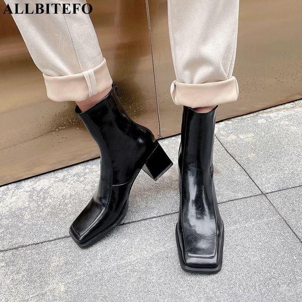 boots allbitefo size 33-40 square toe thick heel genuine leather high shoes autumn street fashion girls women, Black
boots allbitefo size 33-40 square toe thick heel genuine leather high shoes autumn street fashion girls women, Black