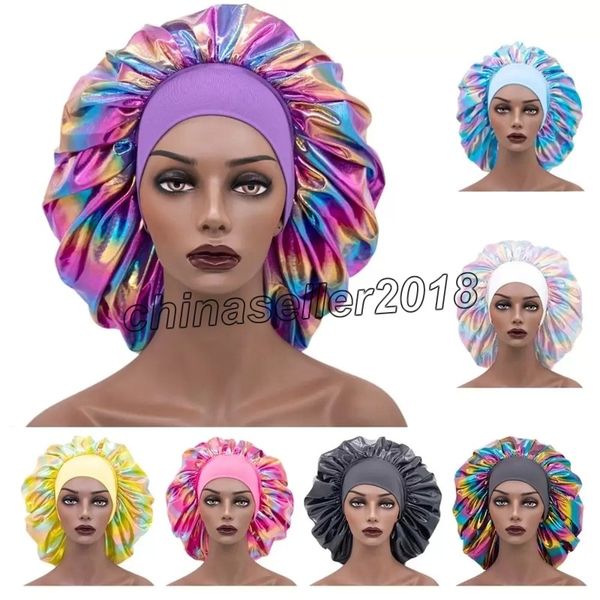 style women's oversized laser wide brimmed night caps stretch latex silk chemotherapy cap dyeing cap women's hat head wrap, Blue;gray
style women's oversized laser wide brimmed night caps stretch latex silk chemotherapy cap dyeing cap women's hat head wrap, Blue;gray