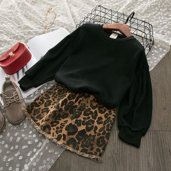 2021 new fashion autumn baby girls clothing set 2pcs cartoon black solid shirt blouse+print leopard skirt children kids suit outfit czea, White
2021 new fashion autumn baby girls clothing set 2pcs cartoon black solid shirt blouse+print leopard skirt children kids suit outfit czea, White