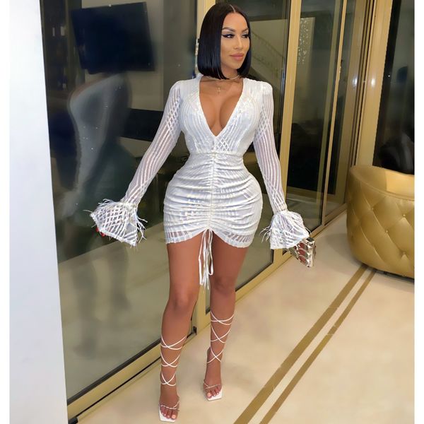 party night club dresses for women sparkly sequin mesh feather long sleeve deep v bodycon mini dress d57-gf34, Black;gray
party night club dresses for women sparkly sequin mesh feather long sleeve deep v bodycon mini dress d57-gf34, Black;gray
