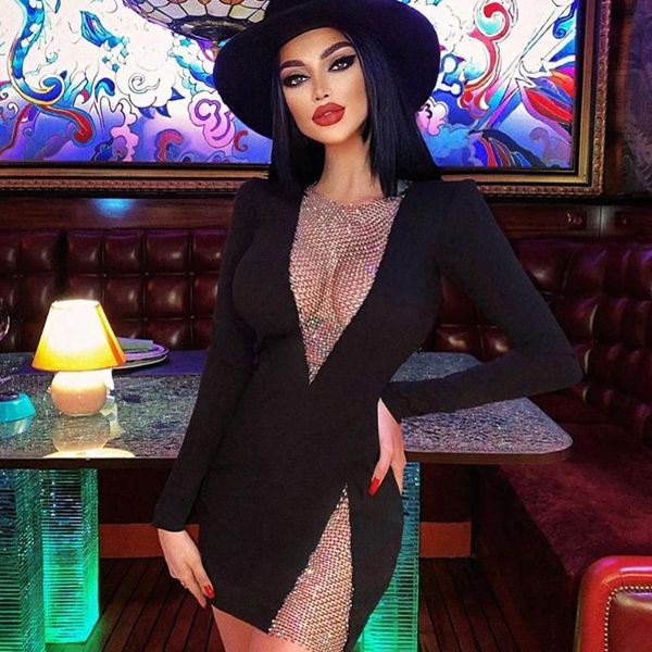 casual dresses hollow beaded tight-fitting club celebrity runway party mini dress 2021 summer women's black long-sleeved bandage, Black;gray
casual dresses hollow beaded tight-fitting club celebrity runway party mini dress 2021 summer women's black long-sleeved bandage, Black;gray