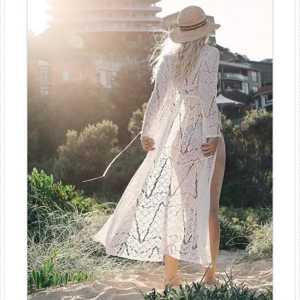 casual dresses women summer transparent lace shirts dress solid long sleeve slim hollow maxi party holiday clubwear beach, Black;gray
casual dresses women summer transparent lace shirts dress solid long sleeve slim hollow maxi party holiday clubwear beach, Black;gray