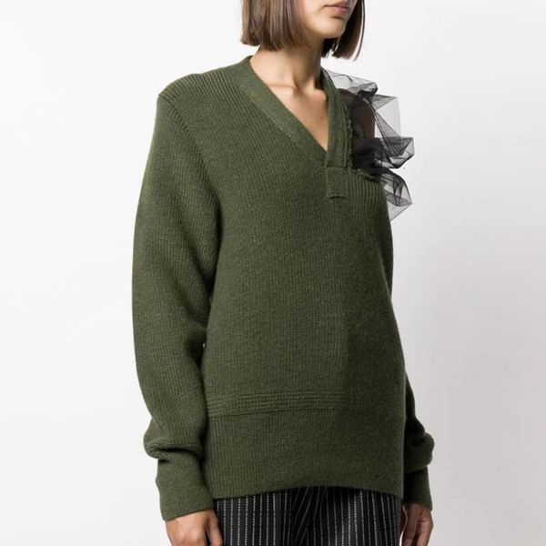 women's knits & tees women wool sweater thick high street knitwear pullovers jumpers gpkh, White
women's knits & tees women wool sweater thick high street knitwear pullovers jumpers gpkh, White