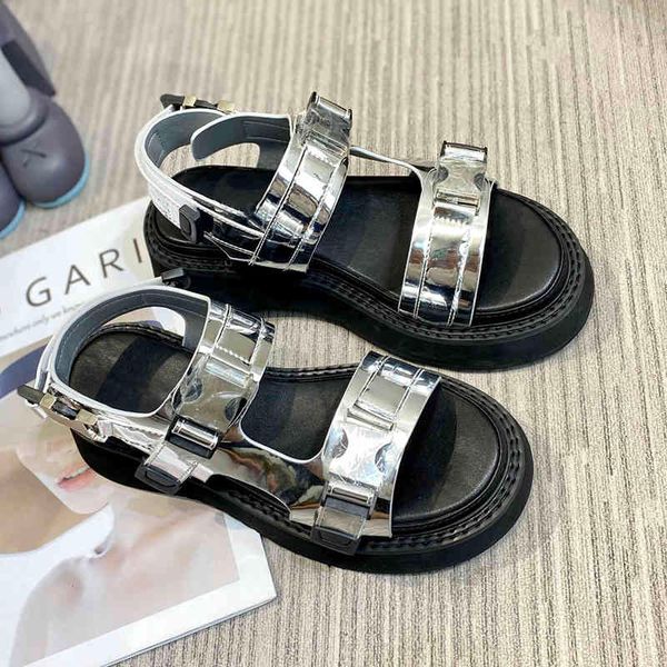 summer fashion new women's low heel baotou rome flat sandals comfortable thick bottom metal buckle casual shoes, Black
summer fashion new women's low heel baotou rome flat sandals comfortable thick bottom metal buckle casual shoes, Black