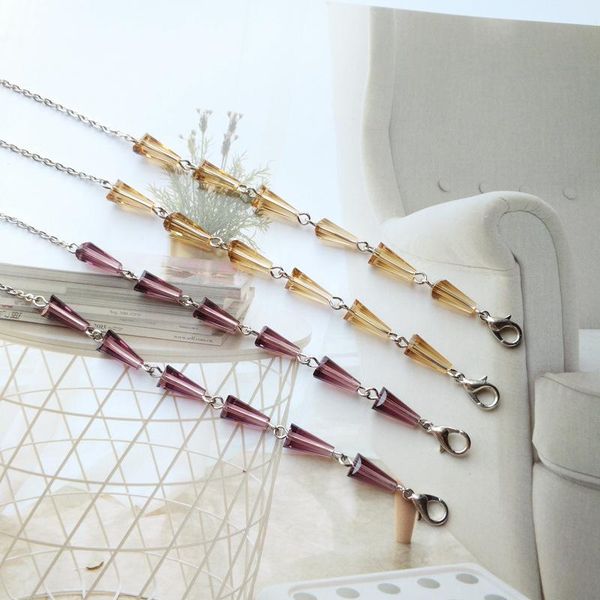 chains qigo metal long crystal glasses for women fashion sunglasses holder jewelry, Silver
chains qigo metal long crystal glasses for women fashion sunglasses holder jewelry, Silver