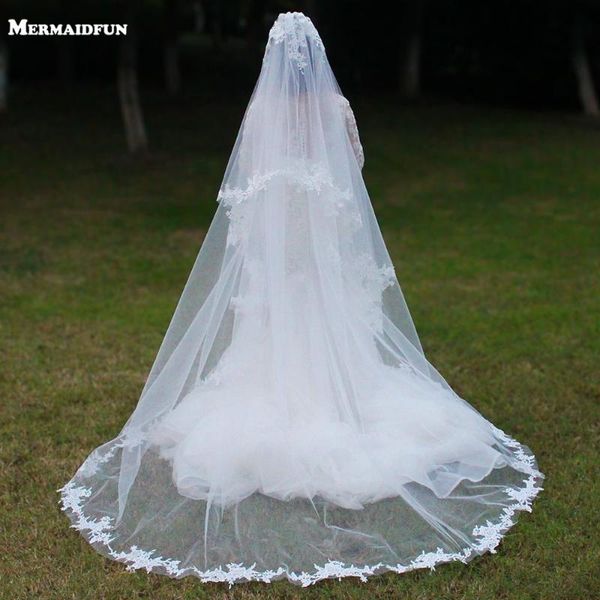 bridal veils 2021 woodland 2 layers lace appliques edge wedding veil with comb 3 meters chapel white ivory accessories, Black
bridal veils 2021 woodland 2 layers lace appliques edge wedding veil with comb 3 meters chapel white ivory accessories, Black