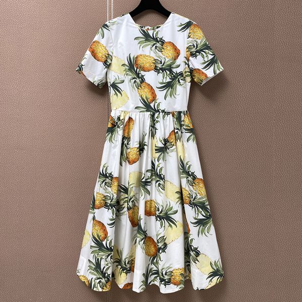 2021 spring summer new women's cotton white pineapple print short-sleeved mid-length dress mq5x, Black;gray
2021 spring summer new women's cotton white pineapple print short-sleeved mid-length dress mq5x, Black;gray