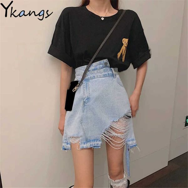 casual ripped irregular vintage mini denim skirt women summer high waist tassel pocket jeans skirt korean hip short skirt 210619, Black
casual ripped irregular vintage mini denim skirt women summer high waist tassel pocket jeans skirt korean hip short skirt 210619, Black