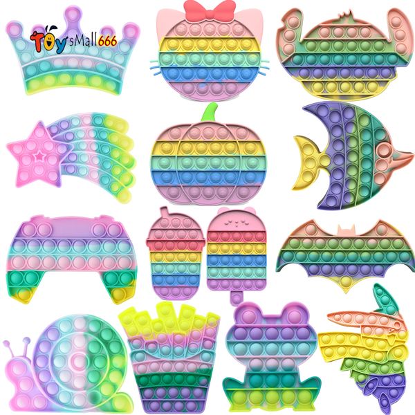 rainbow animal dinosaur kid game stress relief squeeze fidget hand toys for children funny mini push bubble fidget relax toy
rainbow animal dinosaur kid game stress relief squeeze fidget hand toys for children funny mini push bubble fidget relax toy