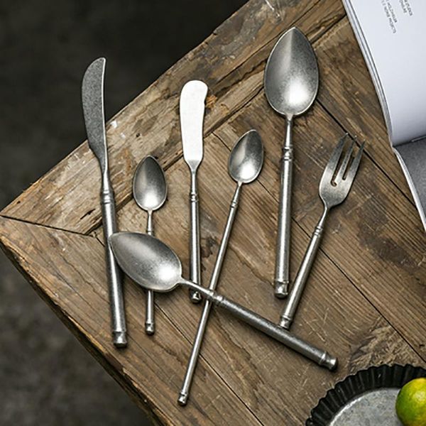 flatware sets 304 stainless steel cutlery set retro scrub western steak coffee dessert knife and fork vintage special tableware
flatware sets 304 stainless steel cutlery set retro scrub western steak coffee dessert knife and fork vintage special tableware