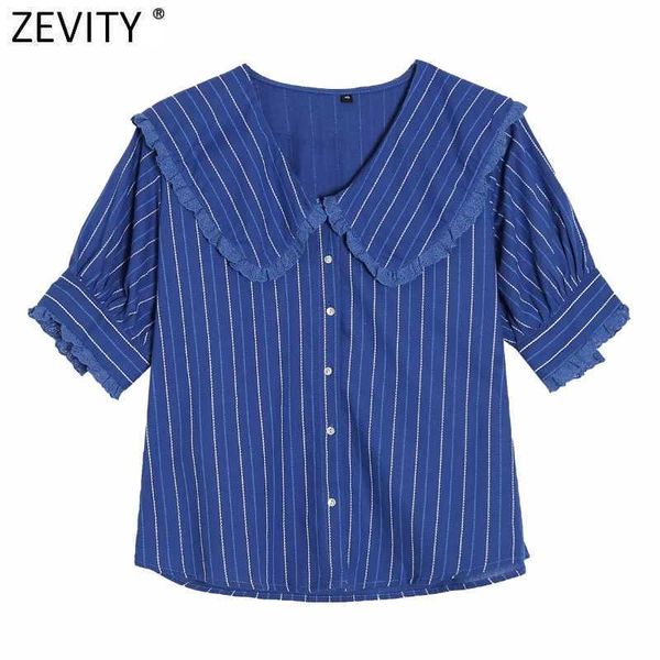 zevity women vintage striped print blouse shirts women peter pan collar lace decoration chic office femininas blusas ls9302 210603, White
zevity women vintage striped print blouse shirts women peter pan collar lace decoration chic office femininas blusas ls9302 210603, White