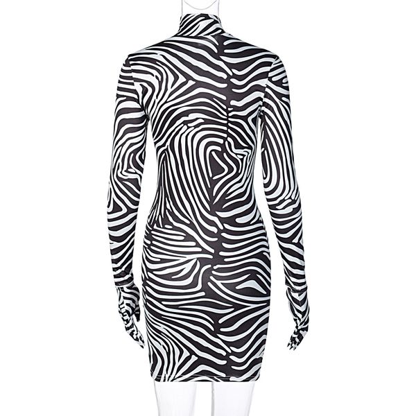 zebra print bodycon mini dress long sleeve dress with gloves autumn women fashion party club dresses for women, Gray
zebra print bodycon mini dress long sleeve dress with gloves autumn women fashion party club dresses for women, Gray