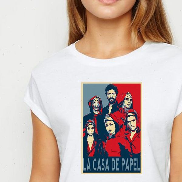 la casa de papel tshirt new women loose vintage graphic summer t shirt harajuku streetwear round neck t shirt, White
la casa de papel tshirt new women loose vintage graphic summer t shirt harajuku streetwear round neck t shirt, White
