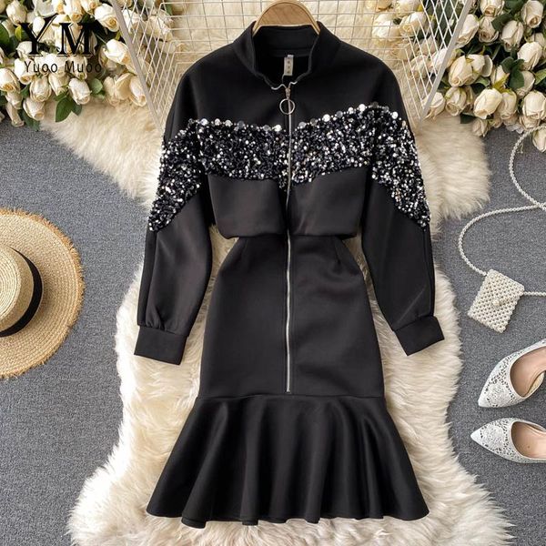 casual dresses yuoomuoo ins fashion bling black dress women autumn elegant knee-length mermaid party push up bodycon ladies, Black;gray
casual dresses yuoomuoo ins fashion bling black dress women autumn elegant knee-length mermaid party push up bodycon ladies, Black;gray