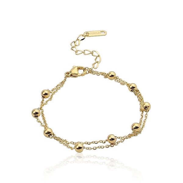 new jewelry high-quality stainless steel double-layer bracelet with steel beads love bangle for womens party gifts wholesale, Black
new jewelry high-quality stainless steel double-layer bracelet with steel beads love bangle for womens party gifts wholesale, Black