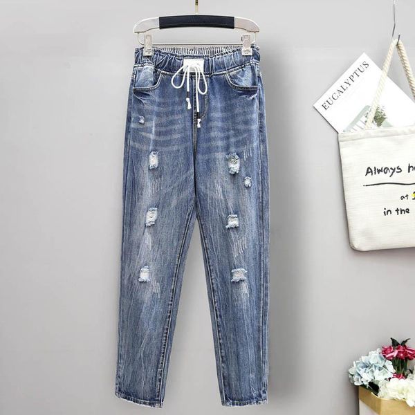 women's jeans summer ripped boyfriend for women fashion loose vintage high waist plus size 5xl pantalones mujer vaqueros, Blue
women's jeans summer ripped boyfriend for women fashion loose vintage high waist plus size 5xl pantalones mujer vaqueros, Blue