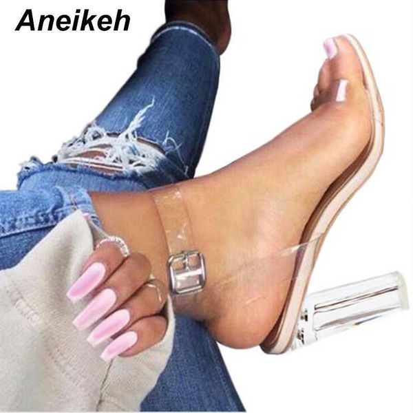 aneikeh pvc jelly sandals crystal open toed high heel transparent heel sandals slippers pumps 11cm big size 41 42 210624, Black
aneikeh pvc jelly sandals crystal open toed high heel transparent heel sandals slippers pumps 11cm big size 41 42 210624, Black