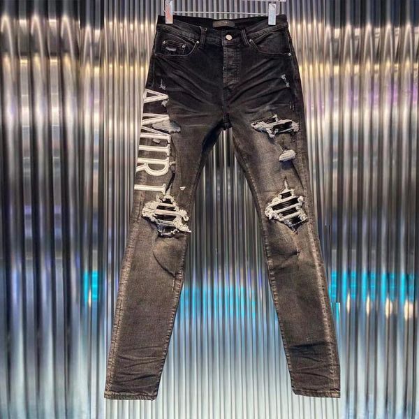 men's jeans 2021 trend washed patchwork slim hip hop men los hombres european style streetwear motorcycle pants, Blue
men's jeans 2021 trend washed patchwork slim hip hop men los hombres european style streetwear motorcycle pants, Blue