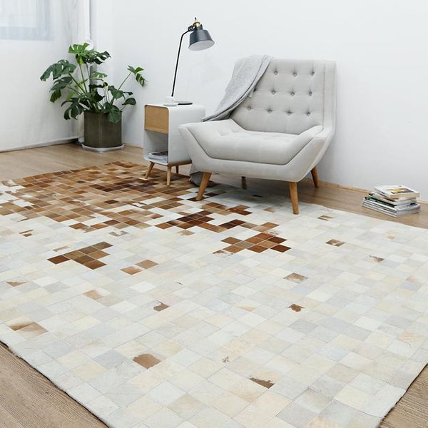 carpets american style luxury cowhide seamed plaid carpet, natural calfskin fur door mat decoration office carpet
carpets american style luxury cowhide seamed plaid carpet, natural calfskin fur door mat decoration office carpet