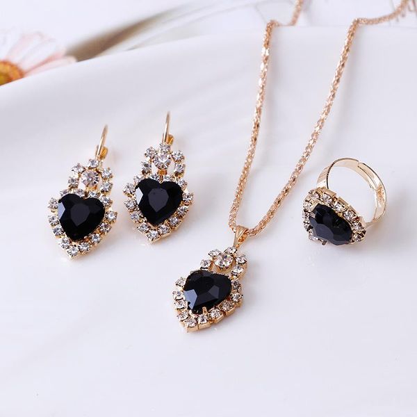 earrings & necklace 4 pieces / set luxury engagement ring pendant beautiful rose gold wedding jewelry, Silver
earrings & necklace 4 pieces / set luxury engagement ring pendant beautiful rose gold wedding jewelry, Silver