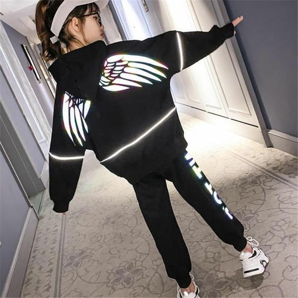 clothing sets 2021 fashion spring winter letter children girls suit reflective wing jacket pants 2pcs/sets active kids high quality, White
clothing sets 2021 fashion spring winter letter children girls suit reflective wing jacket pants 2pcs/sets active kids high quality, White