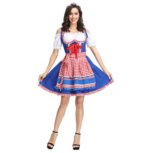 theme costume ladies oktoberfest beer girl german festival dirndl dress wench fancy, Black;red
theme costume ladies oktoberfest beer girl german festival dirndl dress wench fancy, Black;red