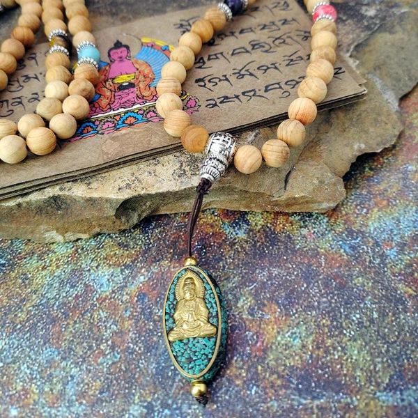 link, chain 108 wood beads mala necklace nepal for women 7 chakra meditation rosary yoga jewelry drop, Black
link, chain 108 wood beads mala necklace nepal for women 7 chakra meditation rosary yoga jewelry drop, Black