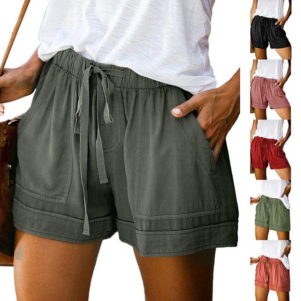 2021 summer loose short pants for women clothing shorts high waist lace-up bottom outdoor wear black pink lady shorts plus size, White;black
2021 summer loose short pants for women clothing shorts high waist lace-up bottom outdoor wear black pink lady shorts plus size, White;black