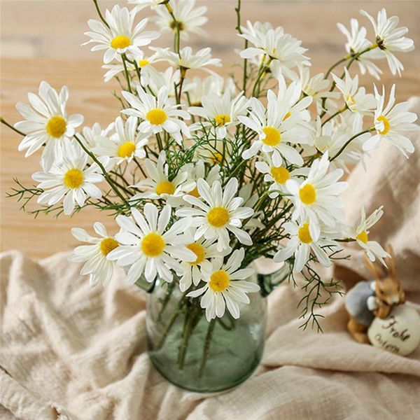 decorative flowers & wreaths 5 heads/branch artificial dasiy silk fake stamen small daisy for wedding holding home decor
decorative flowers & wreaths 5 heads/branch artificial dasiy silk fake stamen small daisy for wedding holding home decor