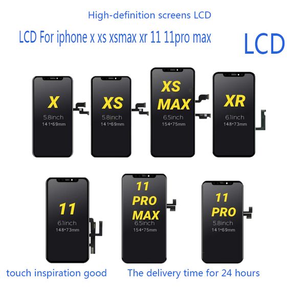 gx lcd for iphone x xr xs max 11 pro cell phone touch panels olcd hard soft screen hd assembly