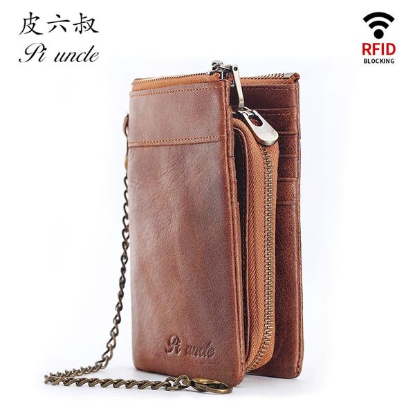 wallets most genuine leather men's wallet with chain slim male clutch bags zipper coins cards pocket women money purse cowhide, Red;black
wallets most genuine leather men's wallet with chain slim male clutch bags zipper coins cards pocket women money purse cowhide, Red;black