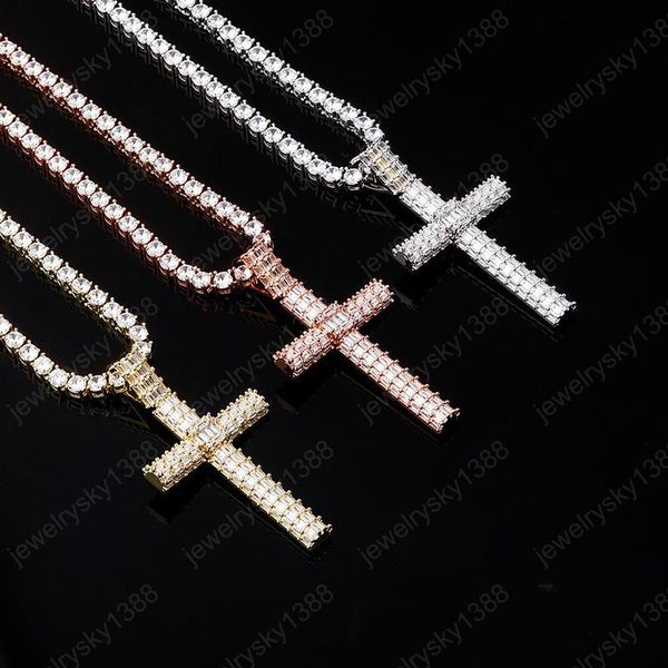 hip hop cross necklace gold plated bling cz cross pendant necklace with rope chain necklace for men women, Silver
hip hop cross necklace gold plated bling cz cross pendant necklace with rope chain necklace for men women, Silver