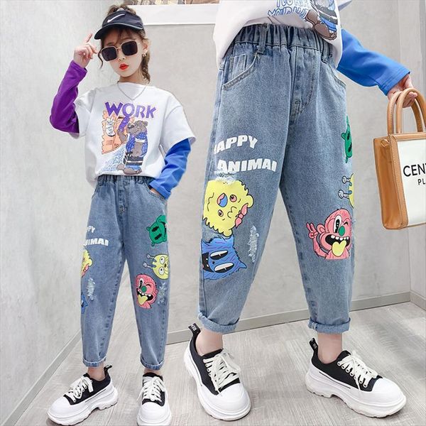 deals kids boys girls cartoon jeans high waist elastic denim pants childrens clothing cute print trousers 4 13yrs, Blue
deals kids boys girls cartoon jeans high waist elastic denim pants childrens clothing cute print trousers 4 13yrs, Blue