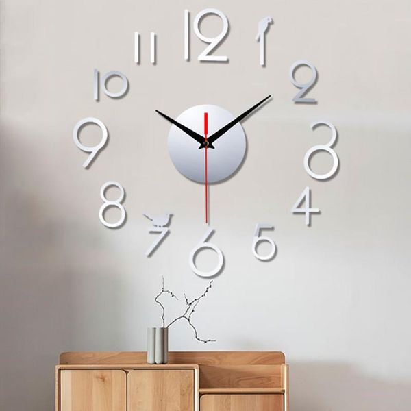 frameless wall mute clock 3d acrylic mirror wall clock surface sticker modern design watch home office decor fashion gift
frameless wall mute clock 3d acrylic mirror wall clock surface sticker modern design watch home office decor fashion gift
