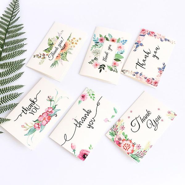 greeting cards a set of 6 thankyou card english thank you creative half-folding small invitation
greeting cards a set of 6 thankyou card english thank you creative half-folding small invitation