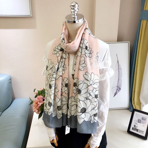 scarves new korean style fashionable large flower mother scarf womens spring and autumn thin cottonlinen shawl outer match all-matc, Blue;gray
scarves new korean style fashionable large flower mother scarf womens spring and autumn thin cottonlinen shawl outer match all-matc, Blue;gray