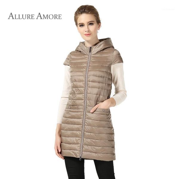 women's vests allure amore fashion vest veste hiver femme autumn and winter coat ladies waistcoats medium long parka casual 2021, Black;white
women's vests allure amore fashion vest veste hiver femme autumn and winter coat ladies waistcoats medium long parka casual 2021, Black;white