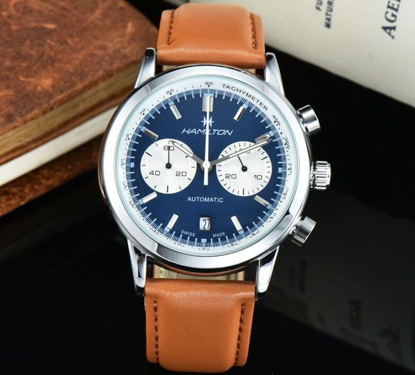 wristwatches swiss men's watch classic five pin steel quartz men watches panda wristwatch fashion business for man, Slivery;brown
wristwatches swiss men's watch classic five pin steel quartz men watches panda wristwatch fashion business for man, Slivery;brown