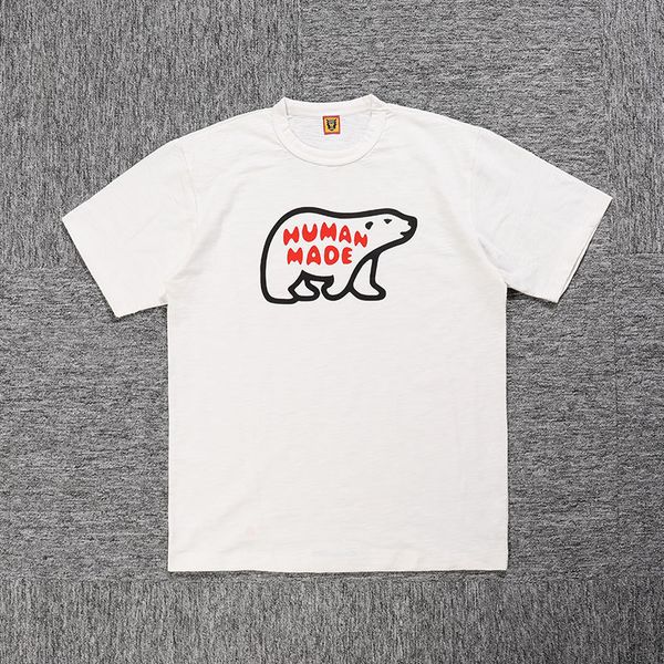 summer new humanmade short sleeve t-shirt polar bear pattern couple's loose shoulder slubby cotton half sleeve, Black
summer new humanmade short sleeve t-shirt polar bear pattern couple's loose shoulder slubby cotton half sleeve, Black