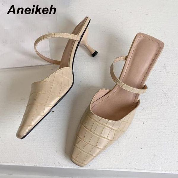 slippers aneikeh sapatos das mulheres 2021 spring pointed toe stiletto heels pu slides solid outside totem white fashion, Black
slippers aneikeh sapatos das mulheres 2021 spring pointed toe stiletto heels pu slides solid outside totem white fashion, Black
