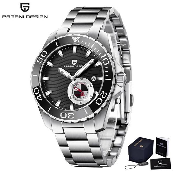 wristwatches pagani design men watches automatic mechanical watch 100m waterproof ceramic bezel for man classic fashion luxury clock+box, Slivery;brown
wristwatches pagani design men watches automatic mechanical watch 100m waterproof ceramic bezel for man classic fashion luxury clock+box, Slivery;brown